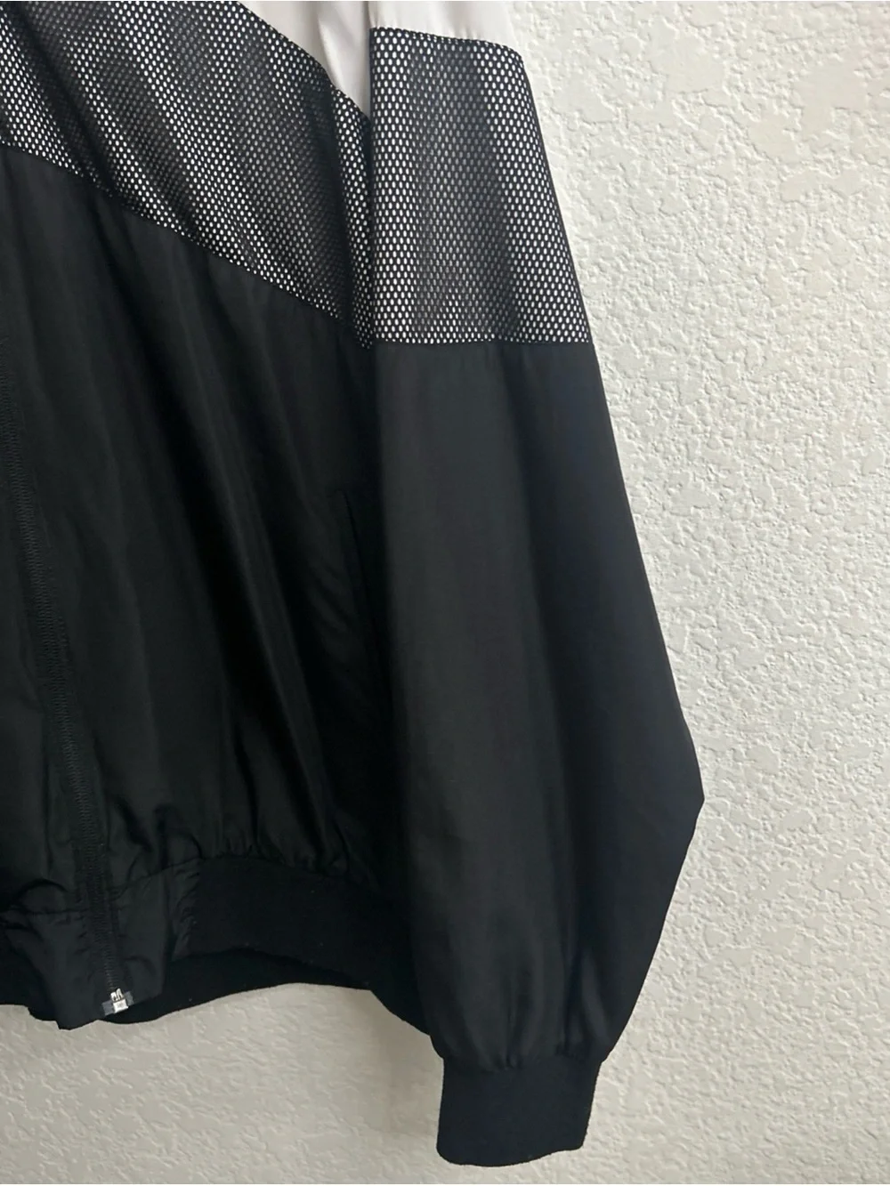 CSG Lightweight Black & White Hooded Windbreaker